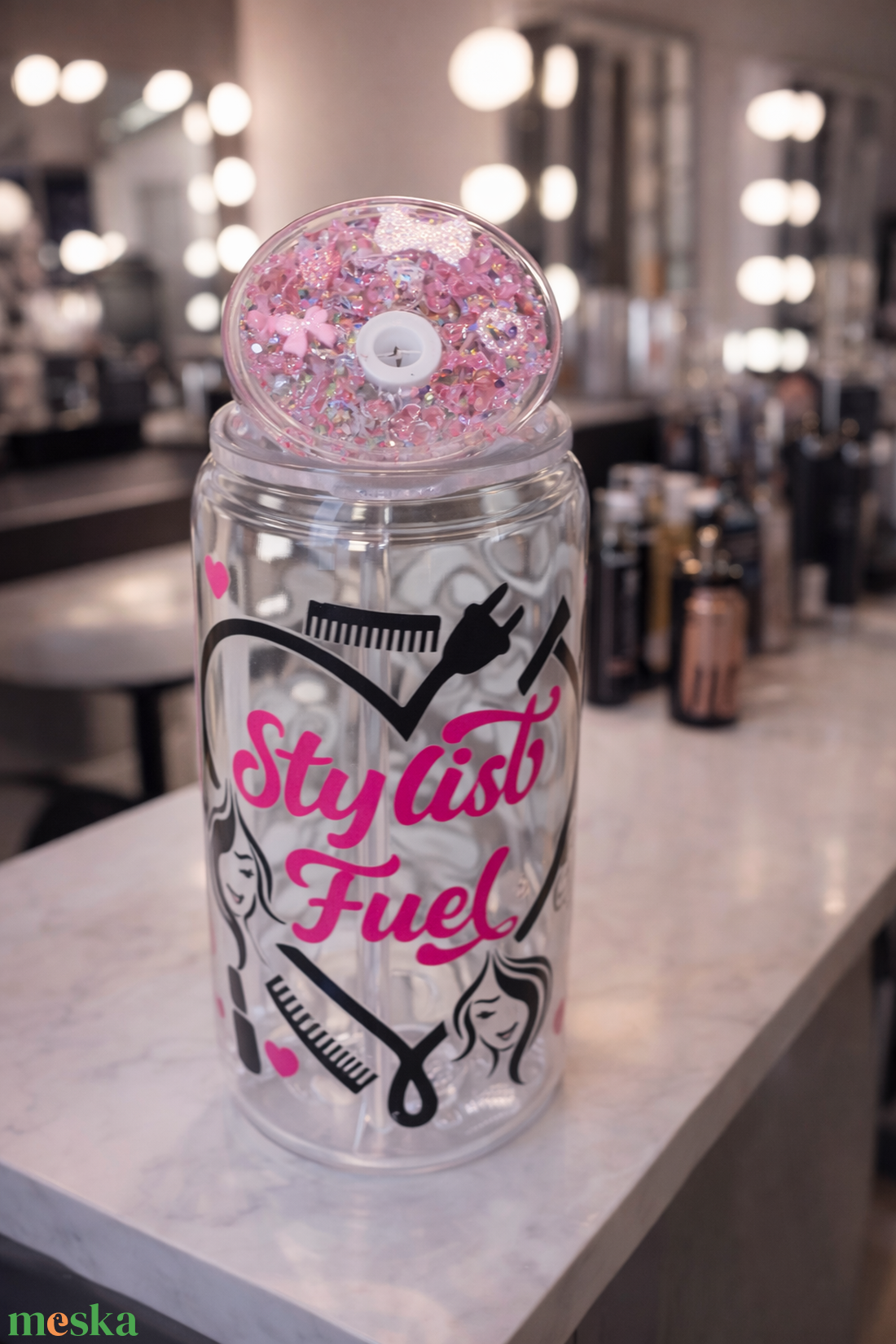 Fodrász pohár  - otthon & életmód - konyhafelszerelés, tálalás - tálalás - pohár - Meska.hu