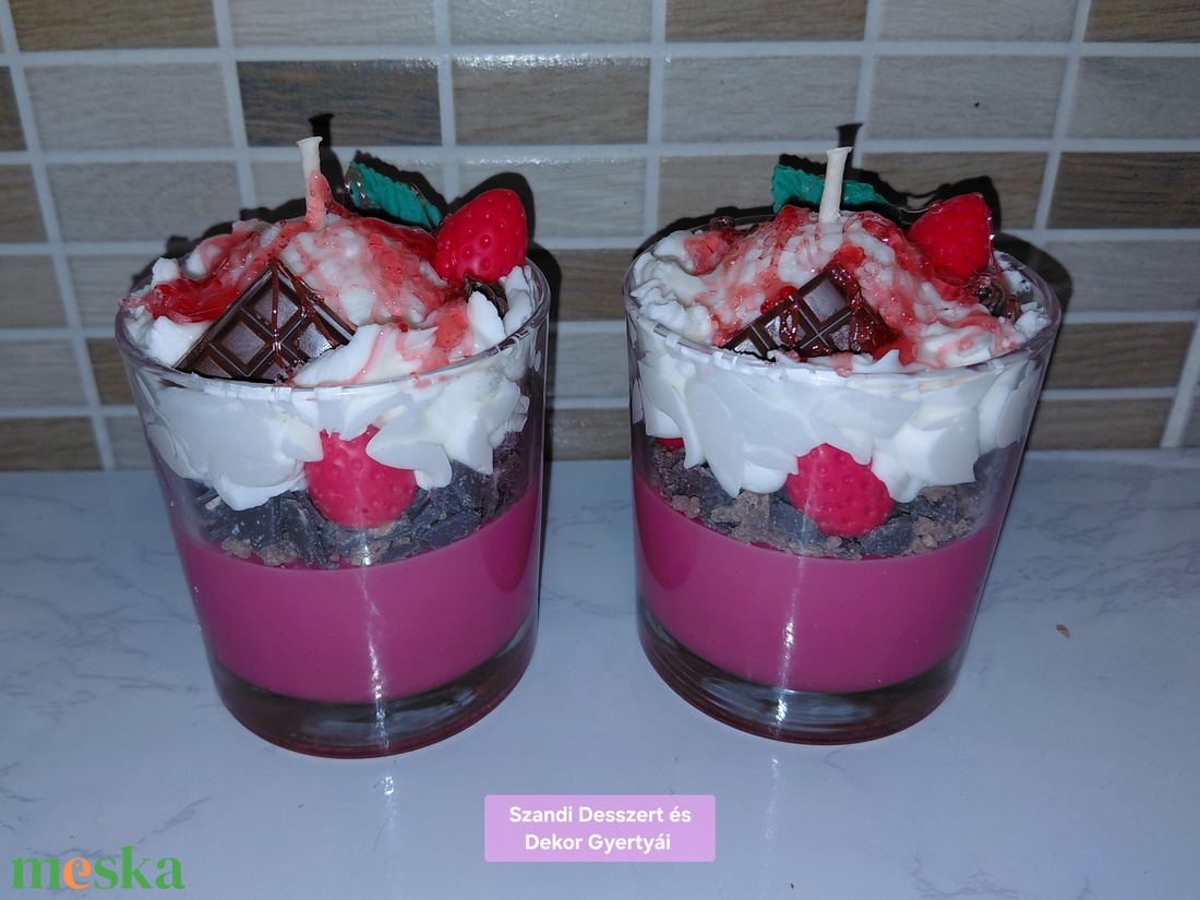 Epres vaníliás gyertya  - otthon & életmód - gyertya, illat, aroma - gyertya - Meska.hu