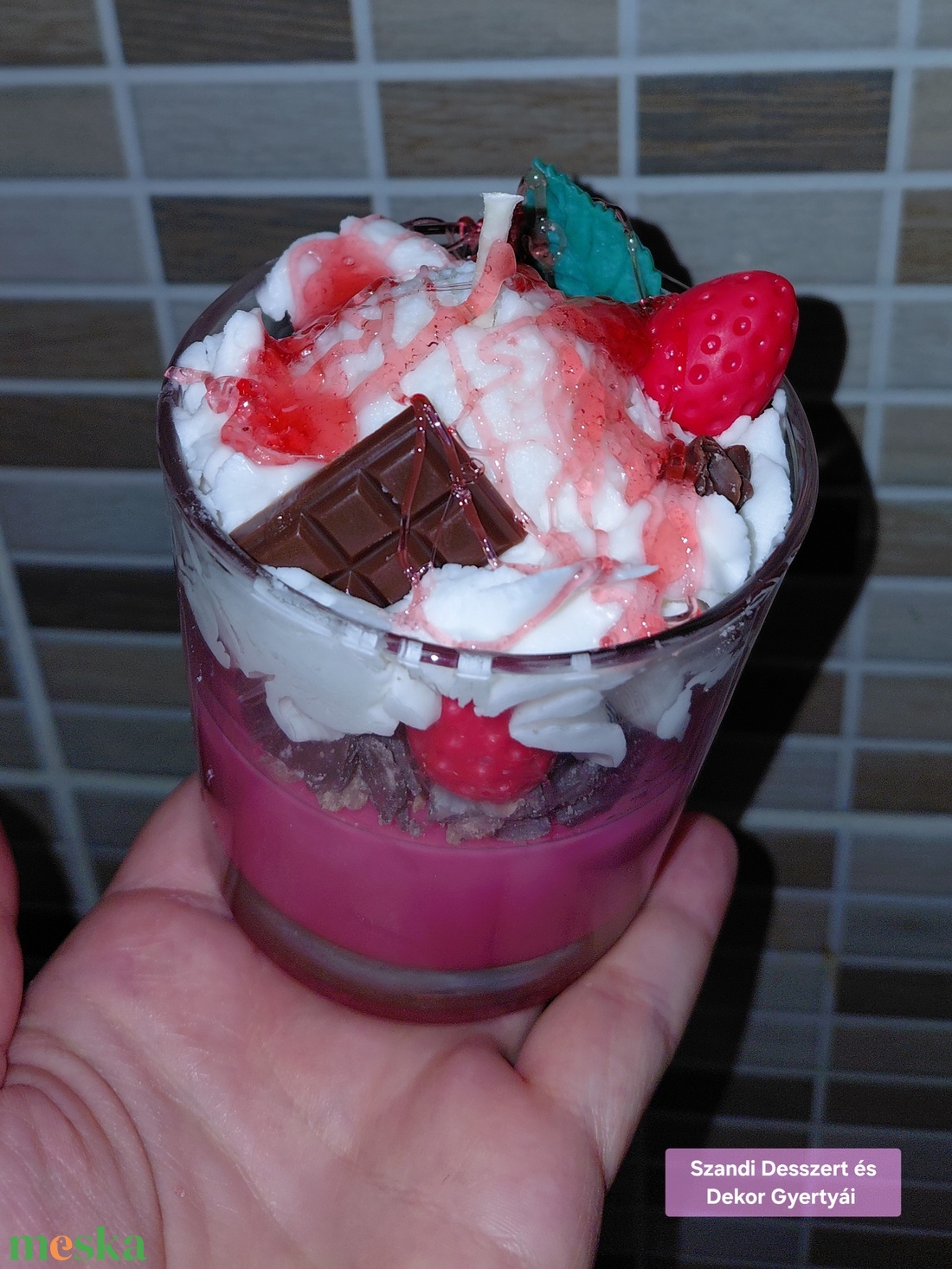 Epres vaníliás gyertya  - otthon & életmód - gyertya, illat, aroma - gyertya - Meska.hu