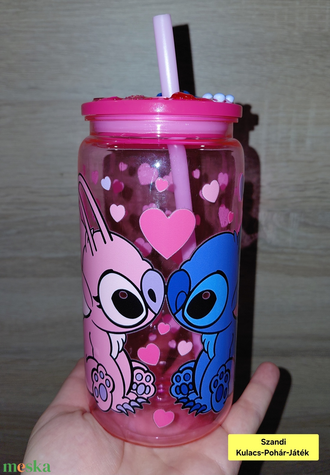 Stitch pohár  - otthon & életmód - konyhafelszerelés, tálalás - tálalás - pohár - Meska.hu