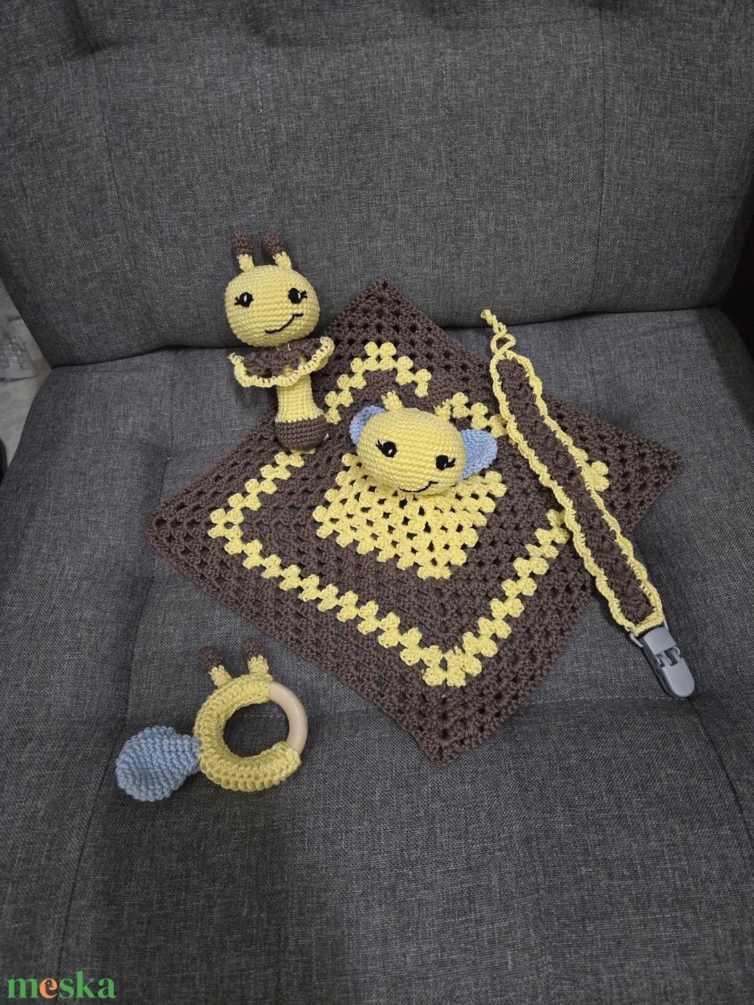 Méhecskés babaszett - játék & sport - babalátogató ajándékcsomag - Meska.hu