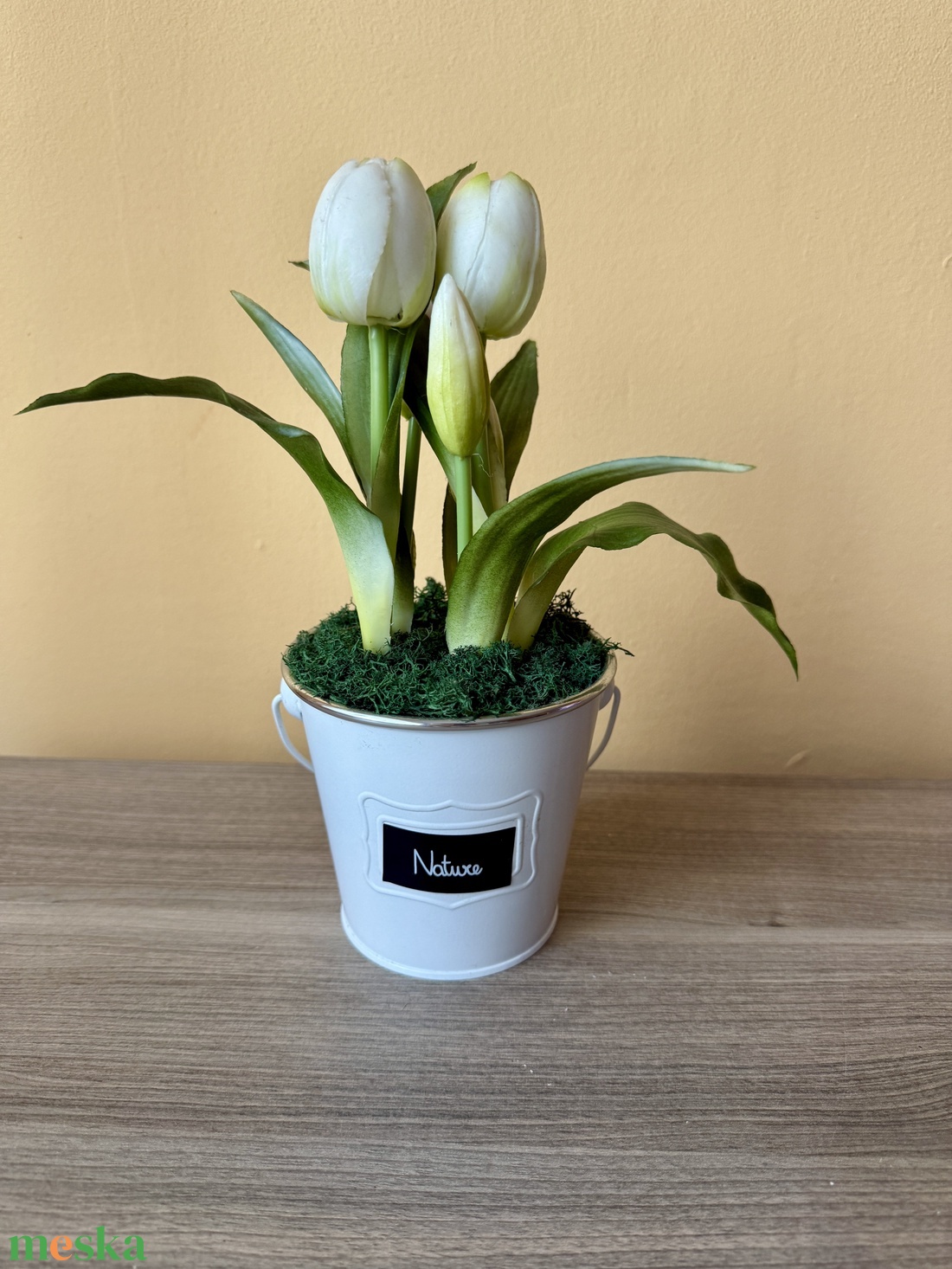 Élethű tulipán dekoráció - otthon & életmód - dekoráció - asztal és polc dekoráció - asztaldísz - Meska.hu