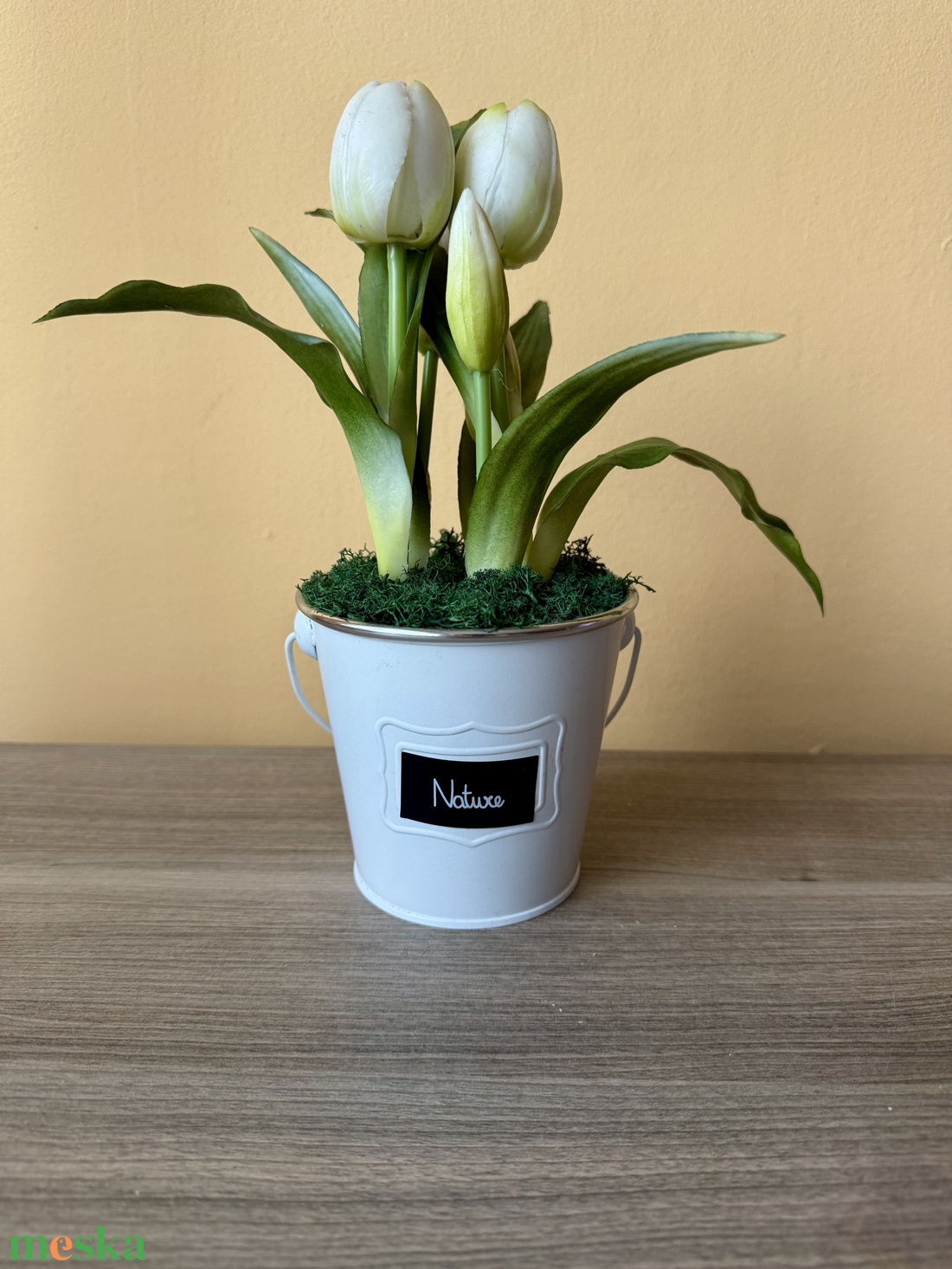 Élethű tulipán dekoráció - otthon & életmód - dekoráció - asztal és polc dekoráció - asztaldísz - Meska.hu