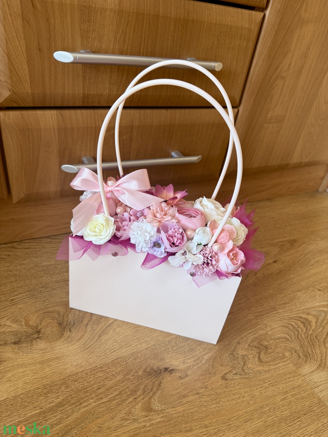 Anyák napi, ballagási virág táska -  - Meska.hu