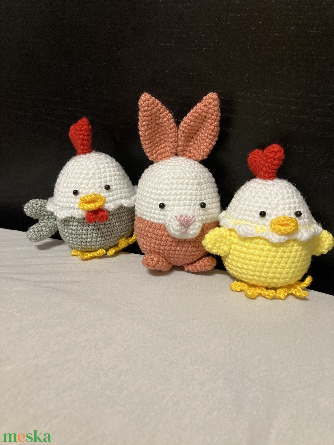 Húsvéti horgolt figurák - otthon & életmód - dekoráció - asztal és polc dekoráció - asztaldísz - Meska.hu