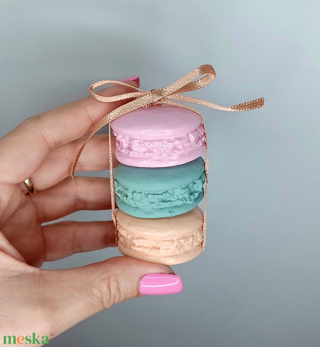Emeletes dekorációs macaron - otthon & életmód - dekoráció - dísztárgy - Meska.hu