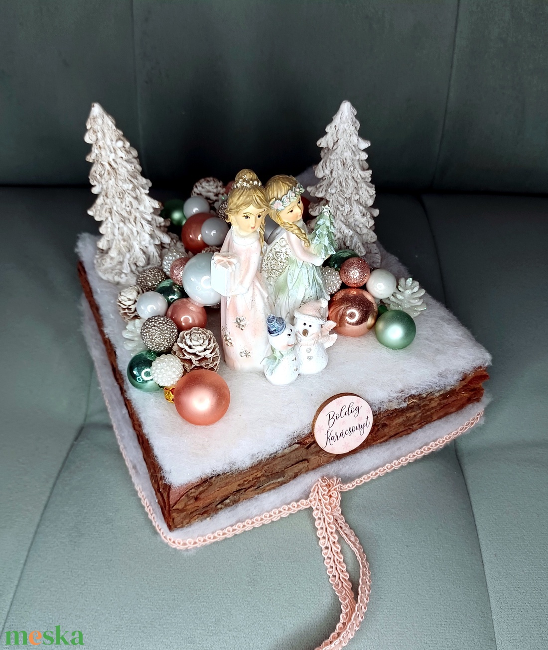 Tündérkék karácsonya - karácsony - adventi díszek - adventi asztaldísz - Meska.hu Tündérkék karácsonya - karácsony - adventi díszek - adventi asztaldísz - Meska.hu