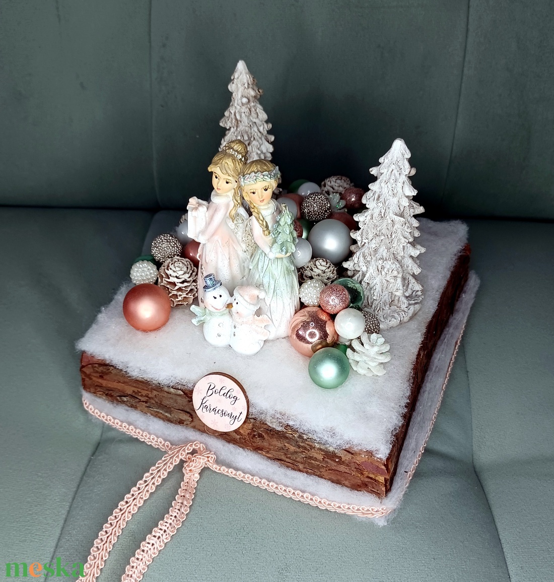 Tündérkék karácsonya - karácsony - adventi díszek - adventi asztaldísz - Meska.hu Tündérkék karácsonya - karácsony - adventi díszek - adventi asztaldísz - Meska.hu