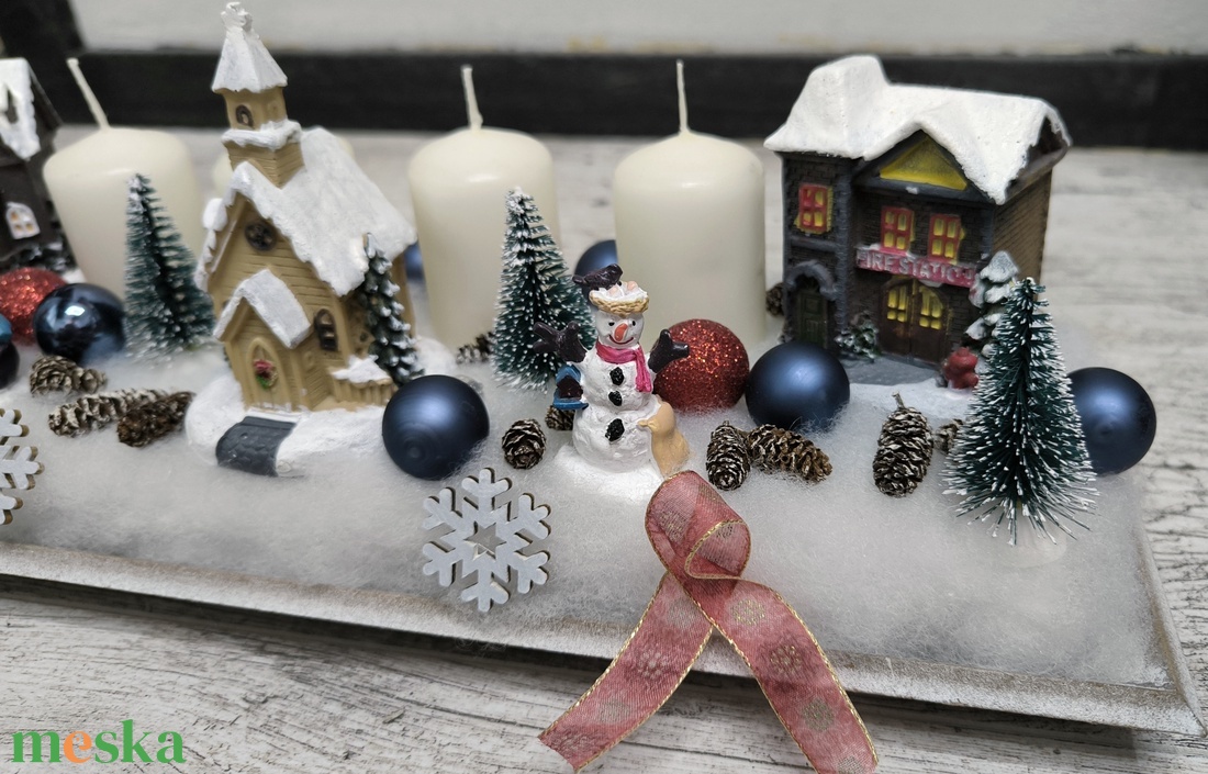 Téli falu adventi asztaldísz - karácsony - adventi díszek - adventi asztaldísz - Meska.hu Téli falu adventi asztaldísz - karácsony - adventi díszek - adventi asztaldísz - Meska.hu