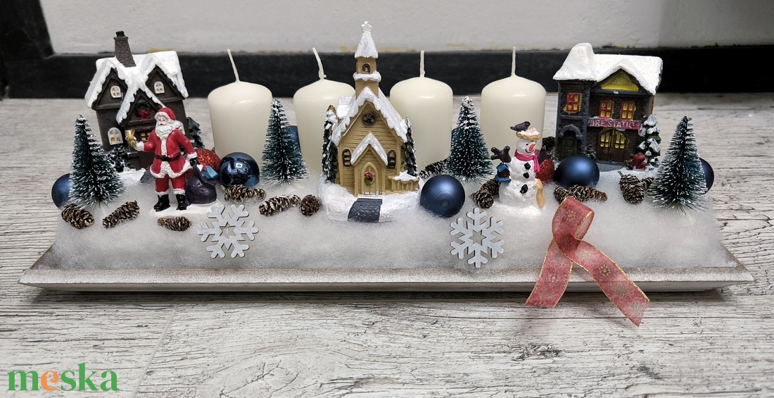 Téli falu adventi asztaldísz - karácsony - adventi díszek - adventi asztaldísz - Meska.hu Téli falu adventi asztaldísz - karácsony - adventi díszek - adventi asztaldísz - Meska.hu