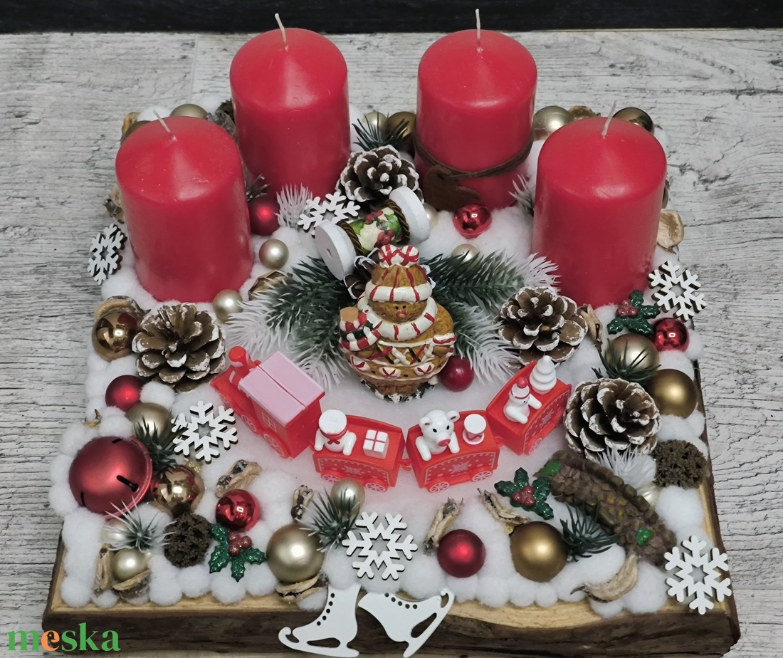 Adventi asztaldísz faládában - karácsony - adventi díszek - adventi asztaldísz - Meska.hu Adventi asztaldísz faládában - karácsony - adventi díszek - adventi asztaldísz - Meska.hu