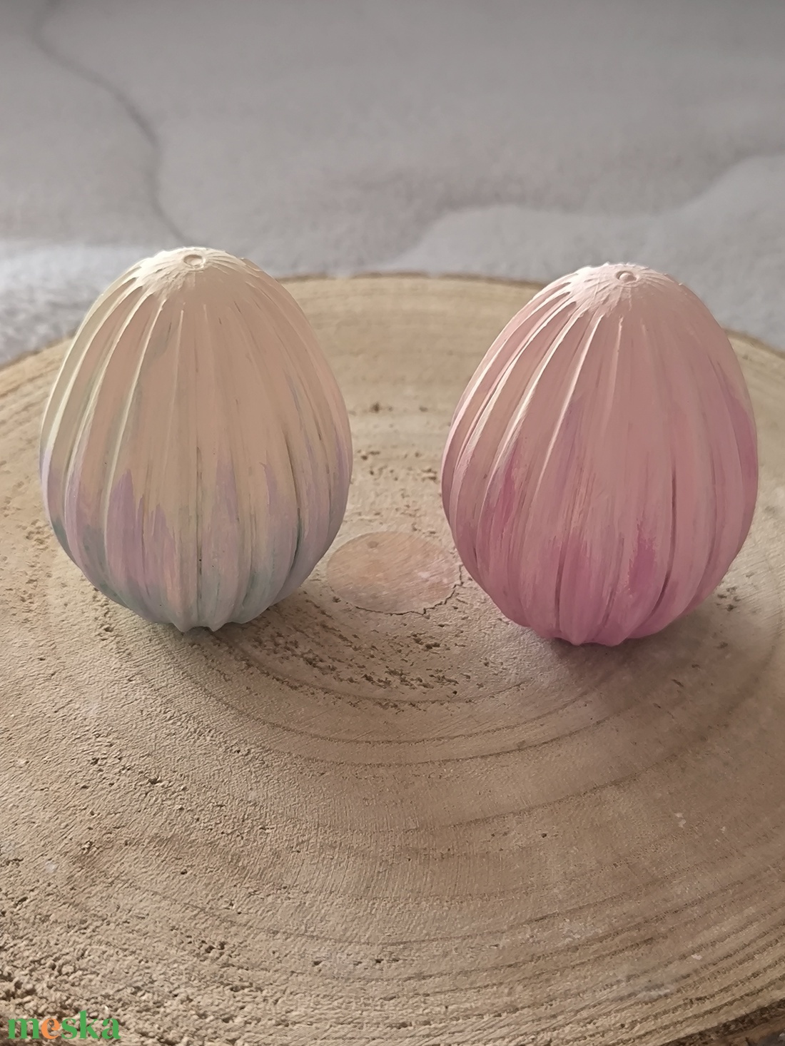 Gipsz húsvéti tojások fagyi színekben  - kellékek & szerszámok - dekorációs kellékek - figurák - Meska.hu