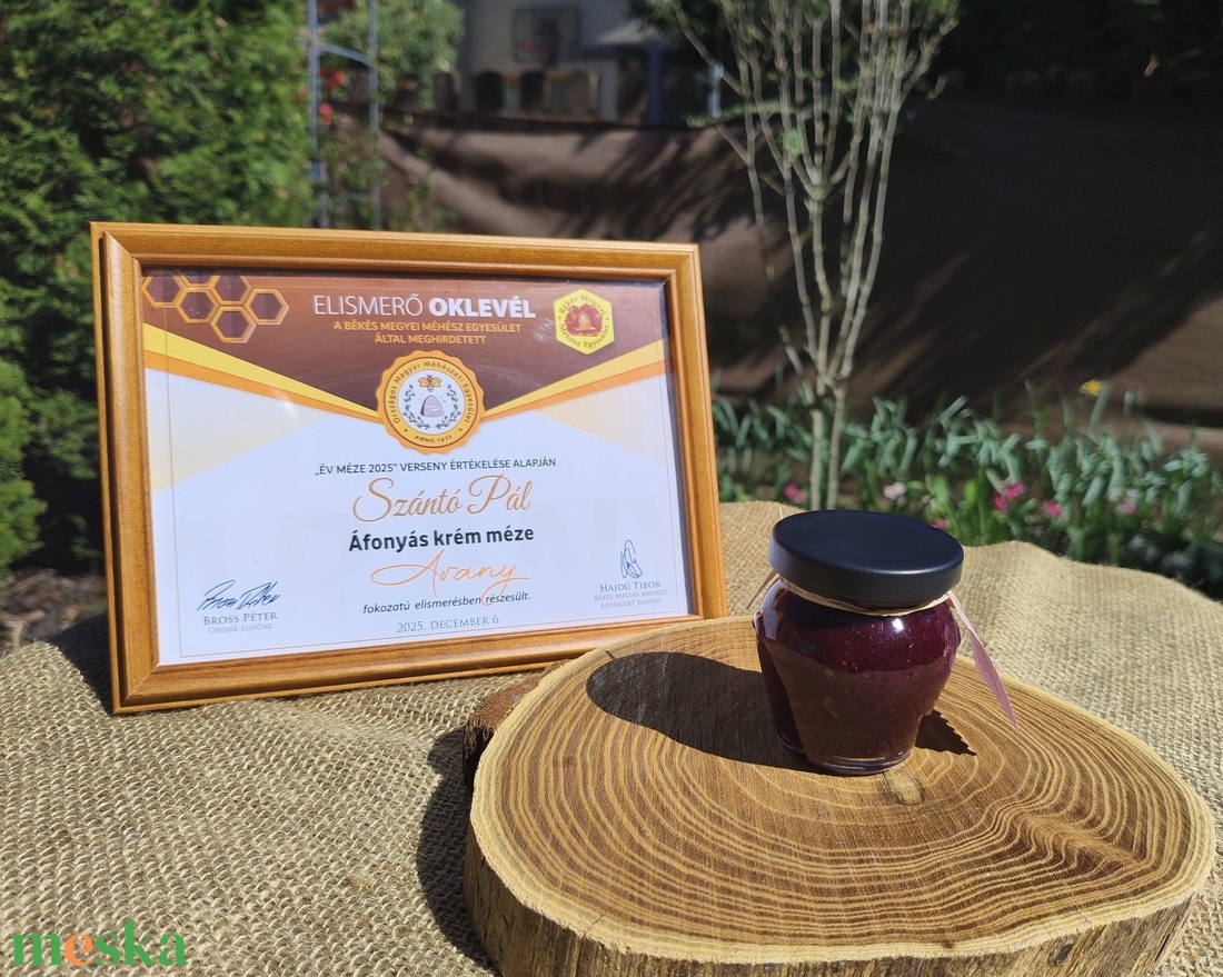 Áfonyás krémméz 120g - élelmiszer - méz & propolisz - Meska.hu