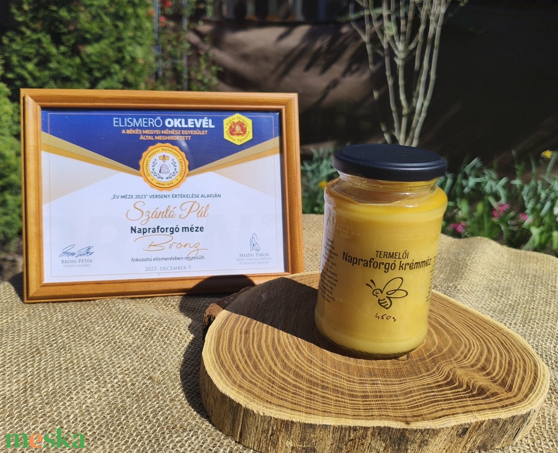 Napraforgó krémméz - élelmiszer - méz & propolisz - Meska.hu