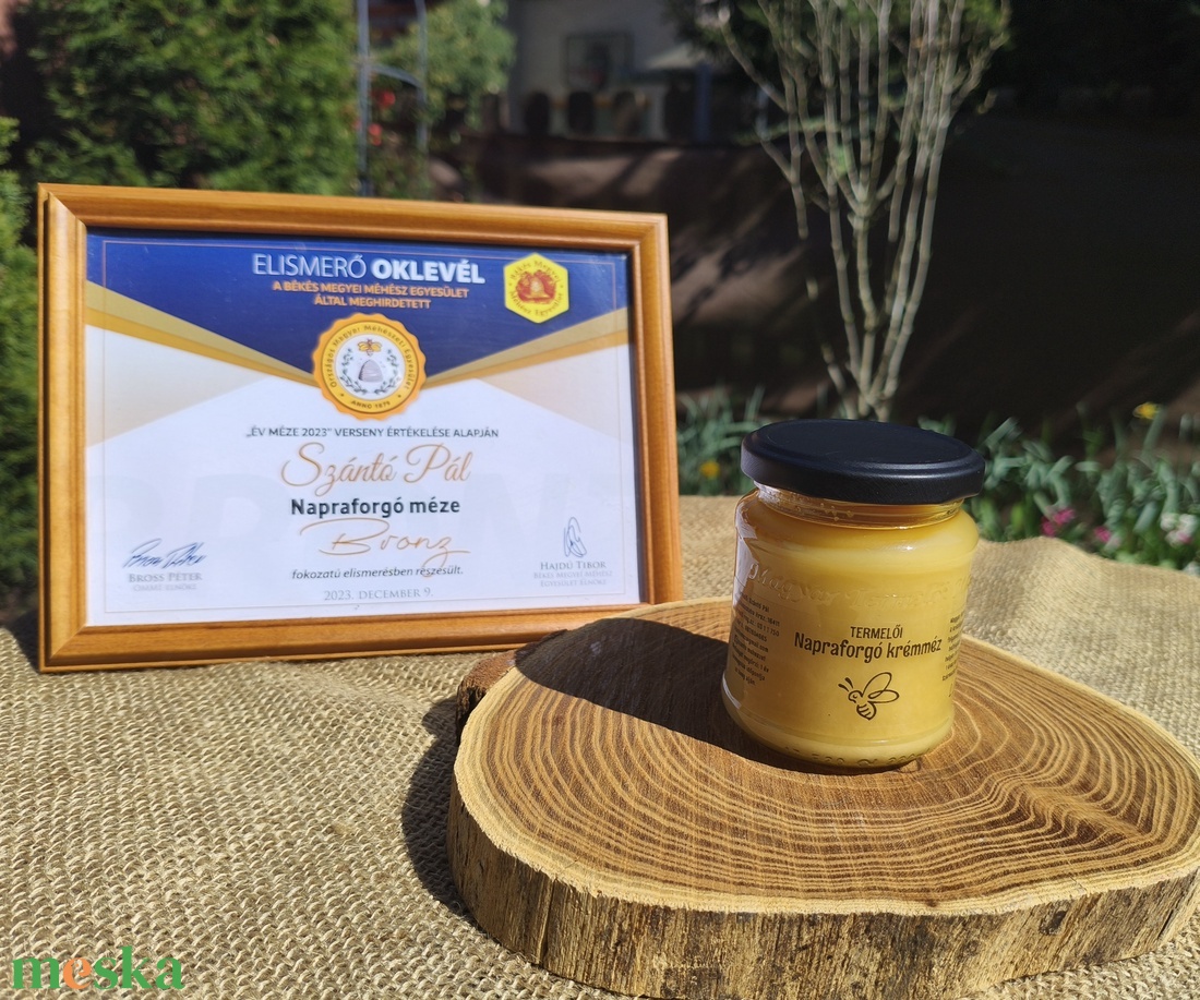 Napraforgó krémméz - élelmiszer - méz & propolisz - Meska.hu