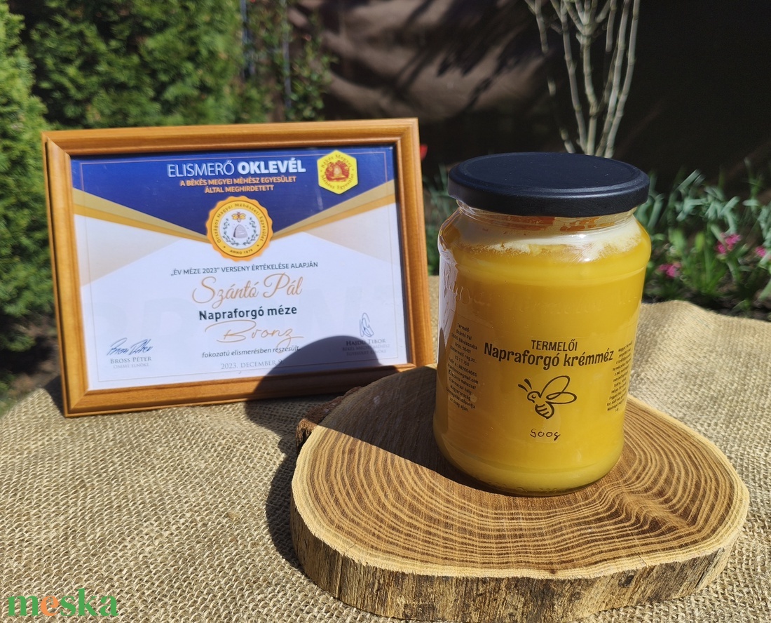 Napraforgó krémméz - élelmiszer - méz & propolisz - Meska.hu
