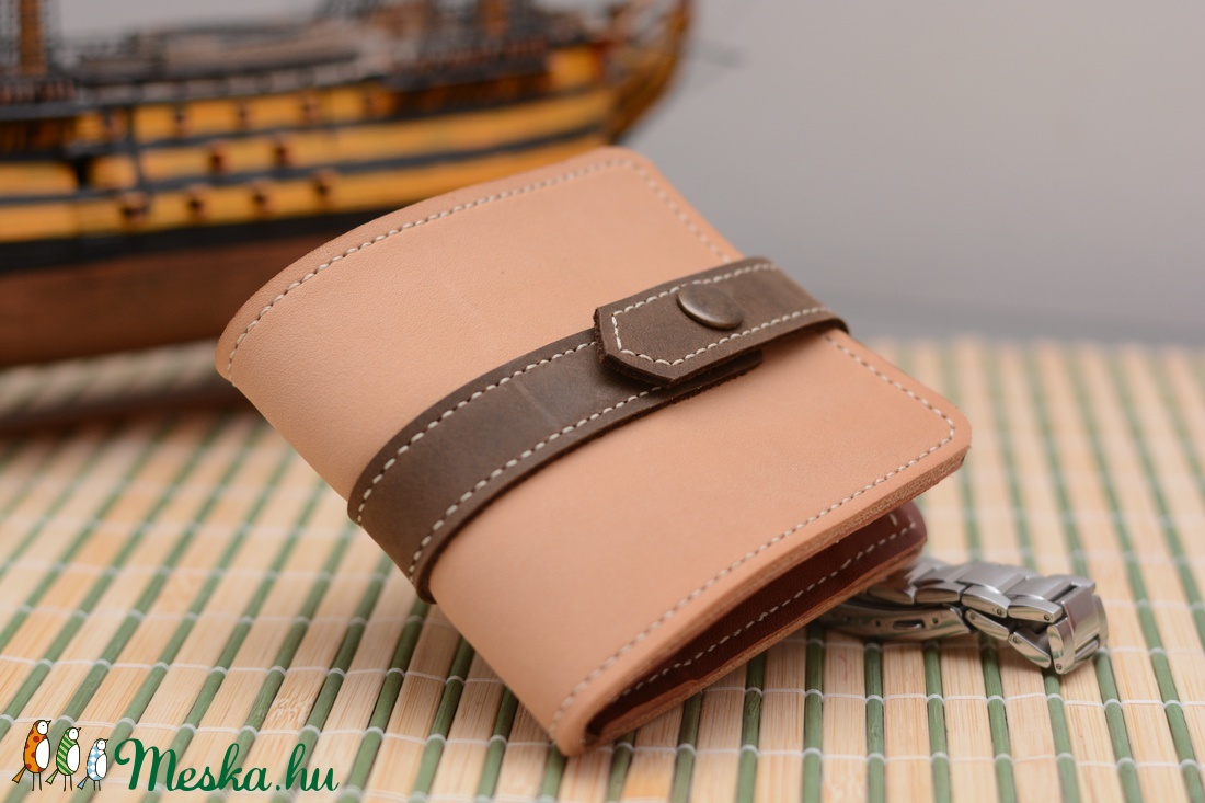 Férfi bőr pénztárca  -  - Meska.hu