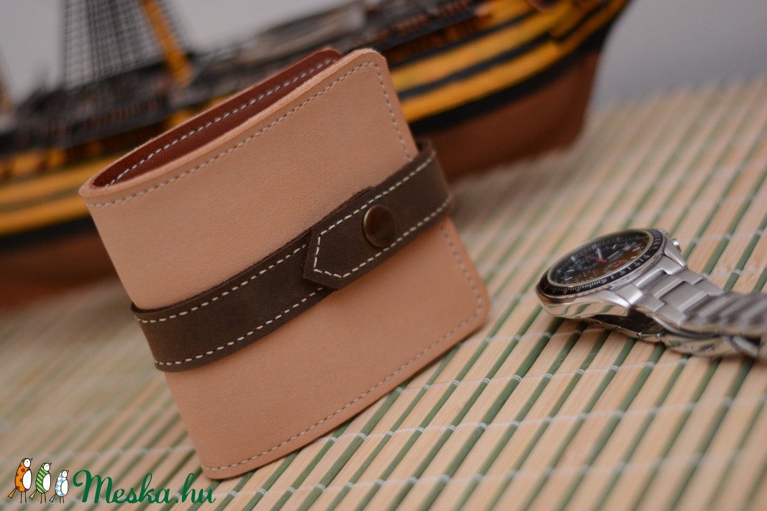 Férfi bőr pénztárca  -  - Meska.hu