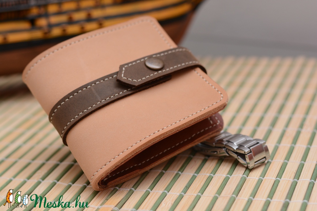 Férfi bőr pénztárca  -  - Meska.hu