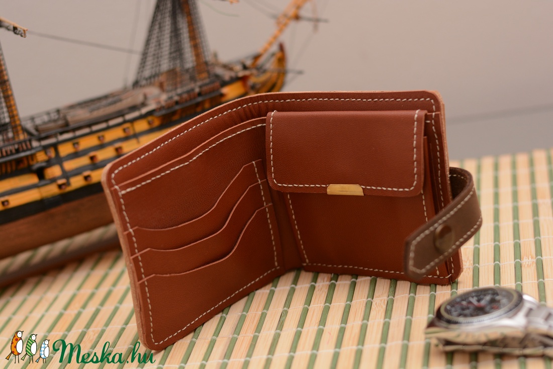 Férfi bőr pénztárca  -  - Meska.hu