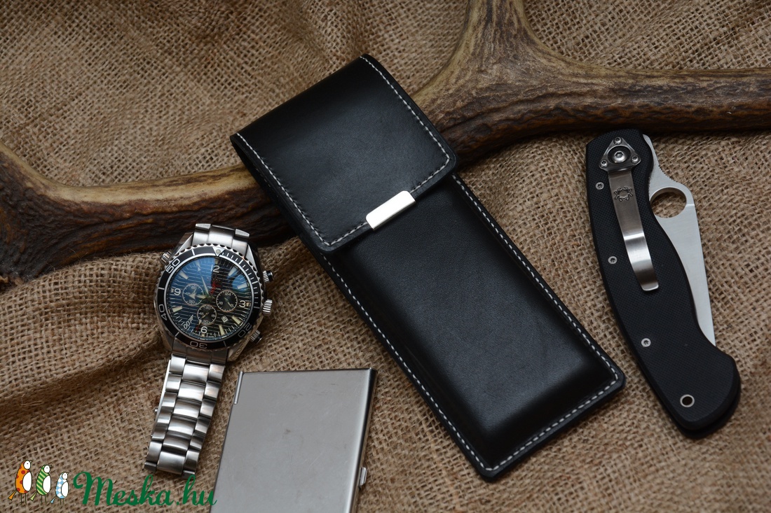 Bőr tolltartó - otthon & életmód - papír, írószer - tolltartó & ceruzatekercs - Meska.hu