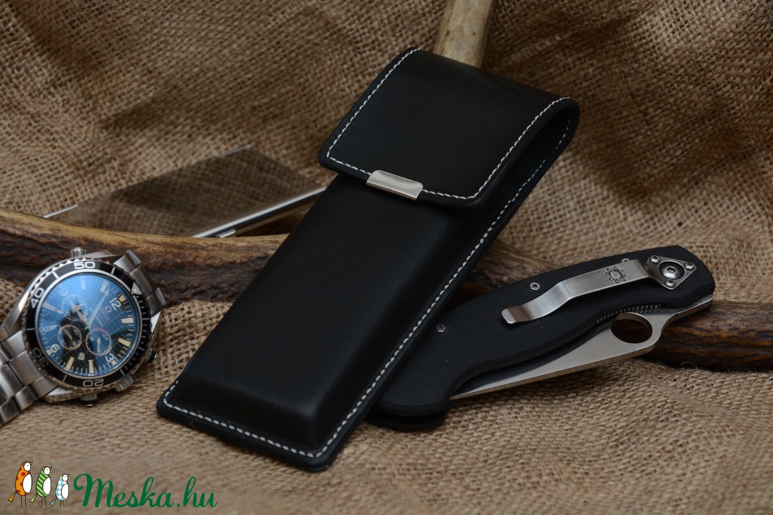 Bőr tolltartó - otthon & életmód - papír, írószer - tolltartó & ceruzatekercs - Meska.hu