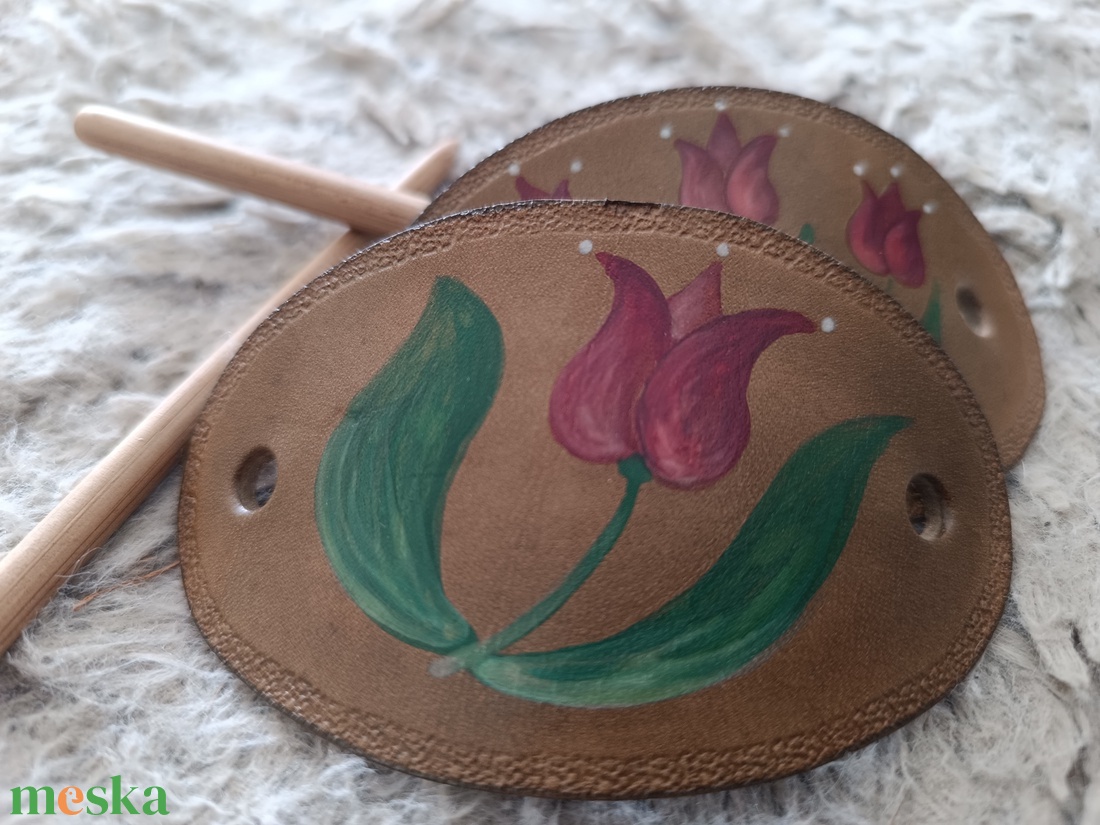 Tulipános hajtűk/ kontytűk - ruha & divat - hajdísz & hajcsat - hajcsat & hajtű - Meska.hu