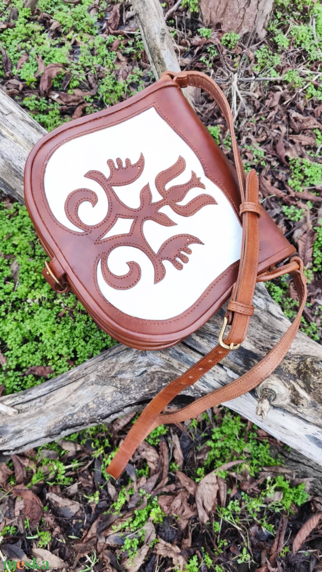 Szőrbetétes női táska - táska & tok - kézitáska & válltáska - válltáska - Meska.hu