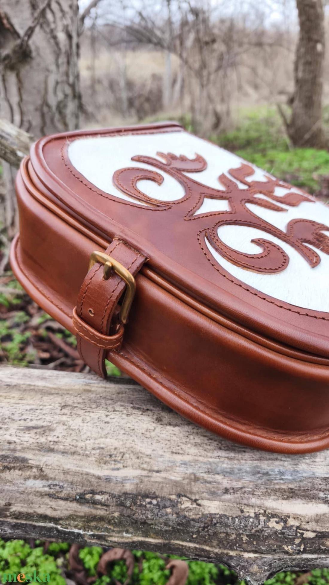 Szőrbetétes női táska - táska & tok - kézitáska & válltáska - válltáska - Meska.hu