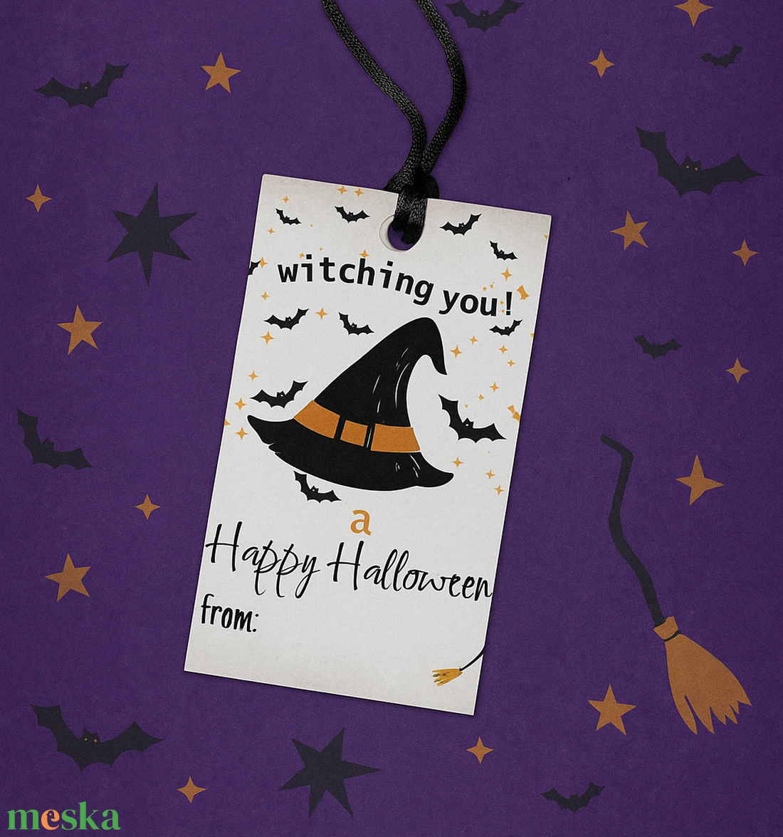 Nyomtatható Halloweeni ajándék címke - művészet - címkék, gyufásdobozok - Meska.hu