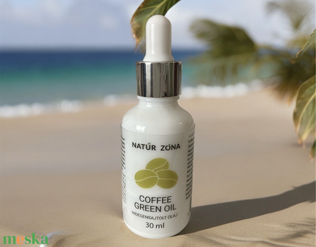 Zöld Kávé olaj 30 ml - szépségápolás - arcápolás - arckrém - Meska.hu