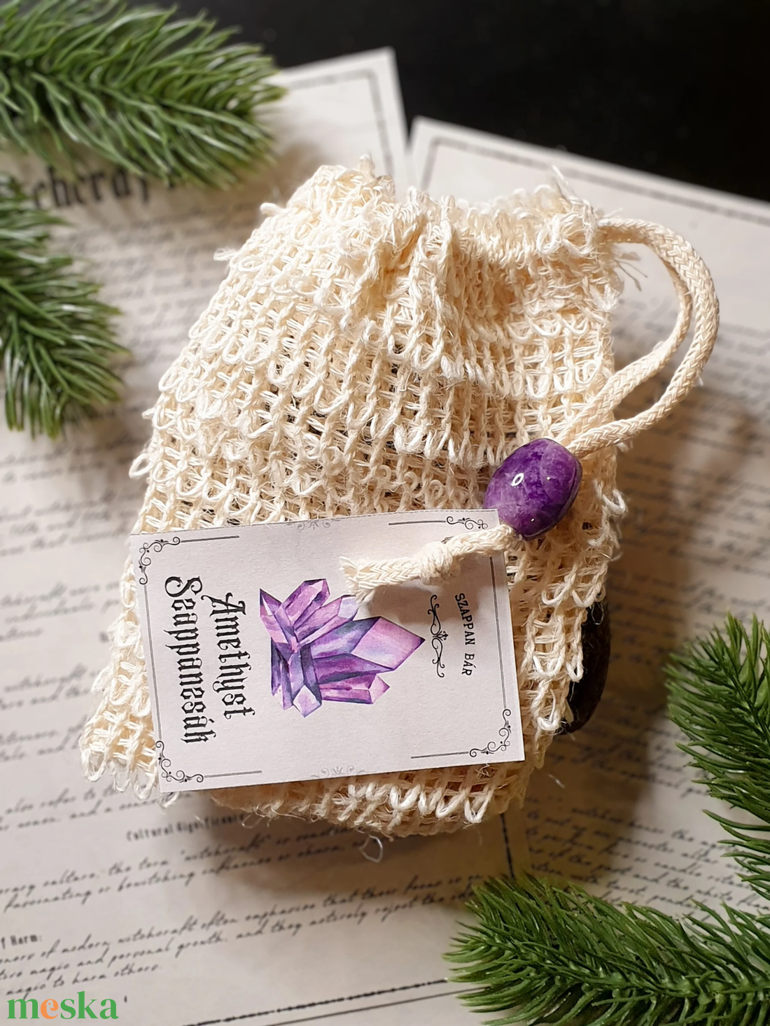 AMETHYST szappanzsák  - szépségápolás - szappan & fürdés - szappanzsák - Meska.hu AMETHYST szappanzsák  - szépségápolás - szappan & fürdés - szappanzsák - Meska.hu