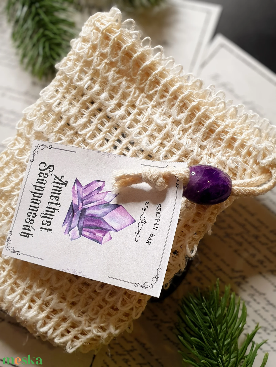 AMETHYST szappanzsák  - szépségápolás - szappan & fürdés - szappanzsák - Meska.hu AMETHYST szappanzsák  - szépségápolás - szappan & fürdés - szappanzsák - Meska.hu