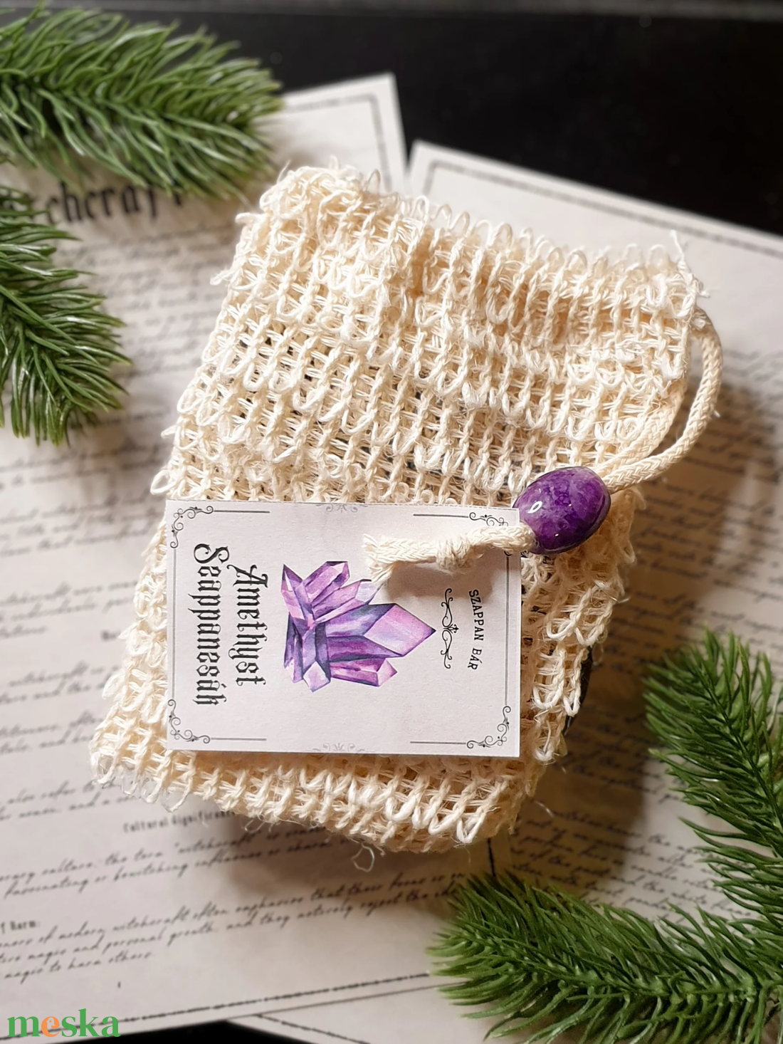 AMETHYST szappanzsák  - szépségápolás - szappan & fürdés - szappanzsák - Meska.hu AMETHYST szappanzsák  - szépségápolás - szappan & fürdés - szappanzsák - Meska.hu