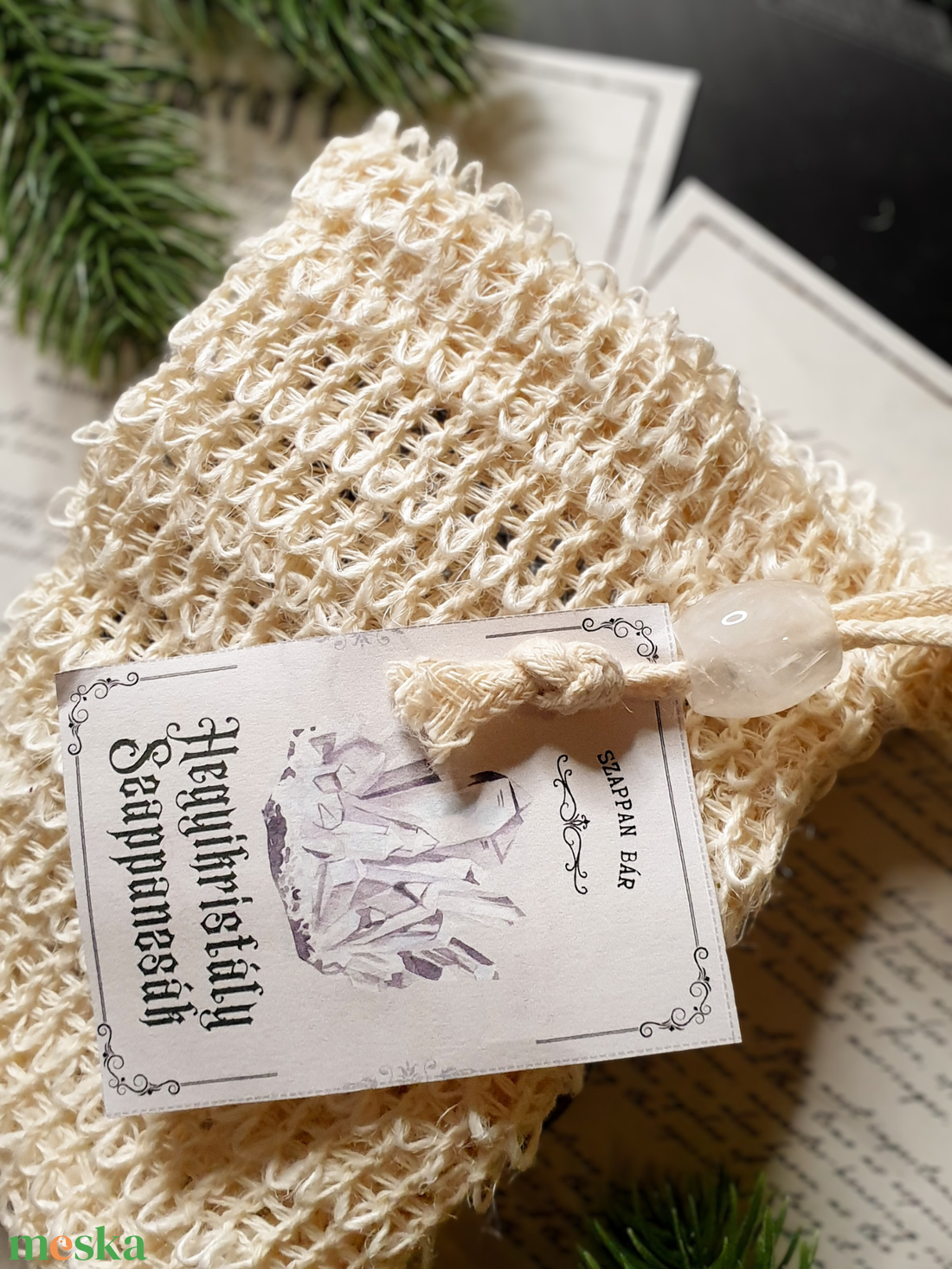 HEGYIKRISTÁLY szappanzsák - szépségápolás - szappan & fürdés - szappanzsák - Meska.hu HEGYIKRISTÁLY szappanzsák - szépségápolás - szappan & fürdés - szappanzsák - Meska.hu