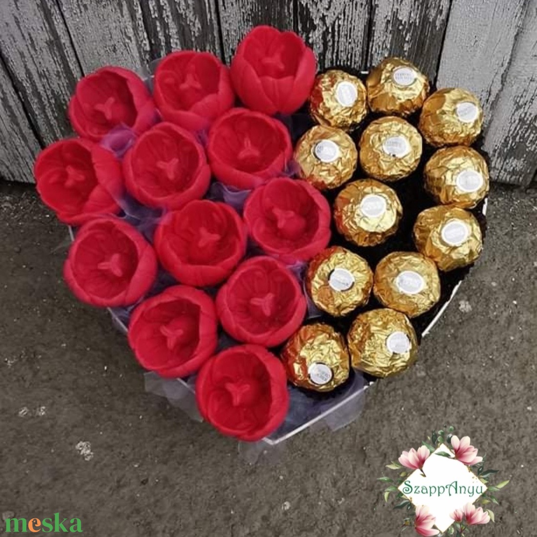 Rózsa és Ferrero box - szépségápolás - szappan & fürdés - kézműves szappan - Meska.hu