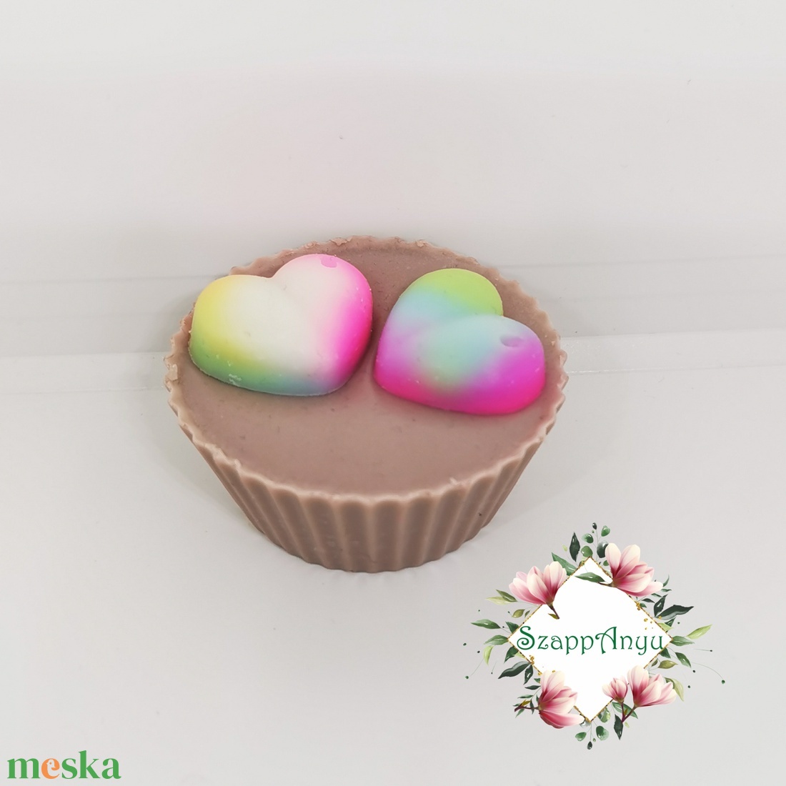Szíves muffin - szépségápolás - szappan & fürdés - kézműves szappan - Meska.hu
