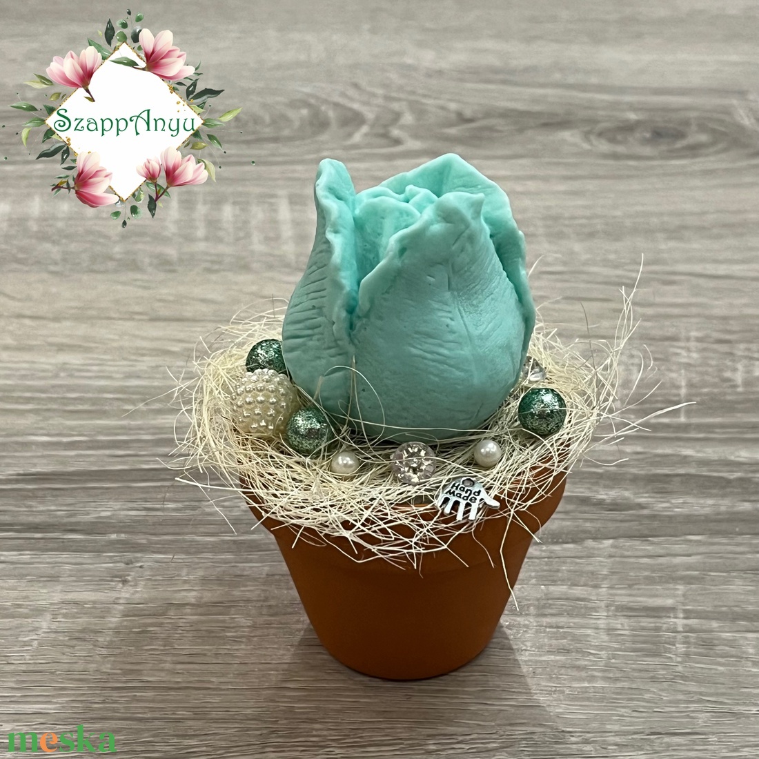 Mini tulipán kaspóban - szépségápolás - szappan & fürdés - kézműves szappan - Meska.hu
