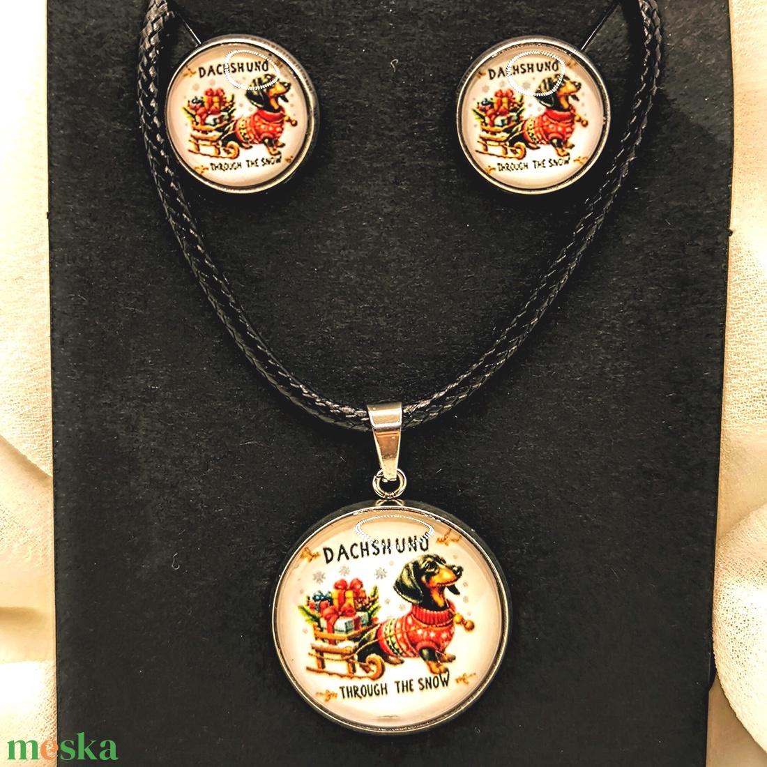 Tacsi kutyus ékszerszett  - ékszer - ékszerszett - Meska.hu