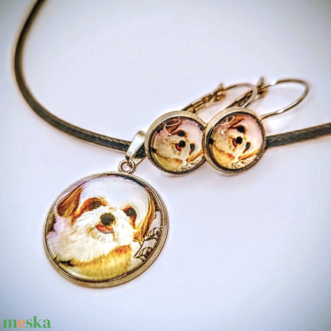 Cuki kutyus ékszerszett  - ékszer - ékszerszett - Meska.hu