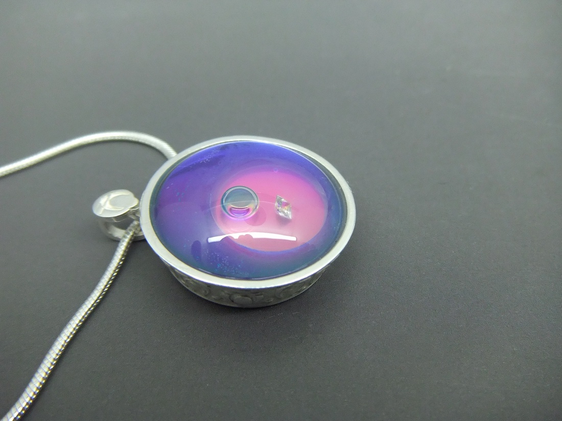 Art Deco  érzés Megcsiszolt fény kollekció gyémánt medál -  - Meska.hu