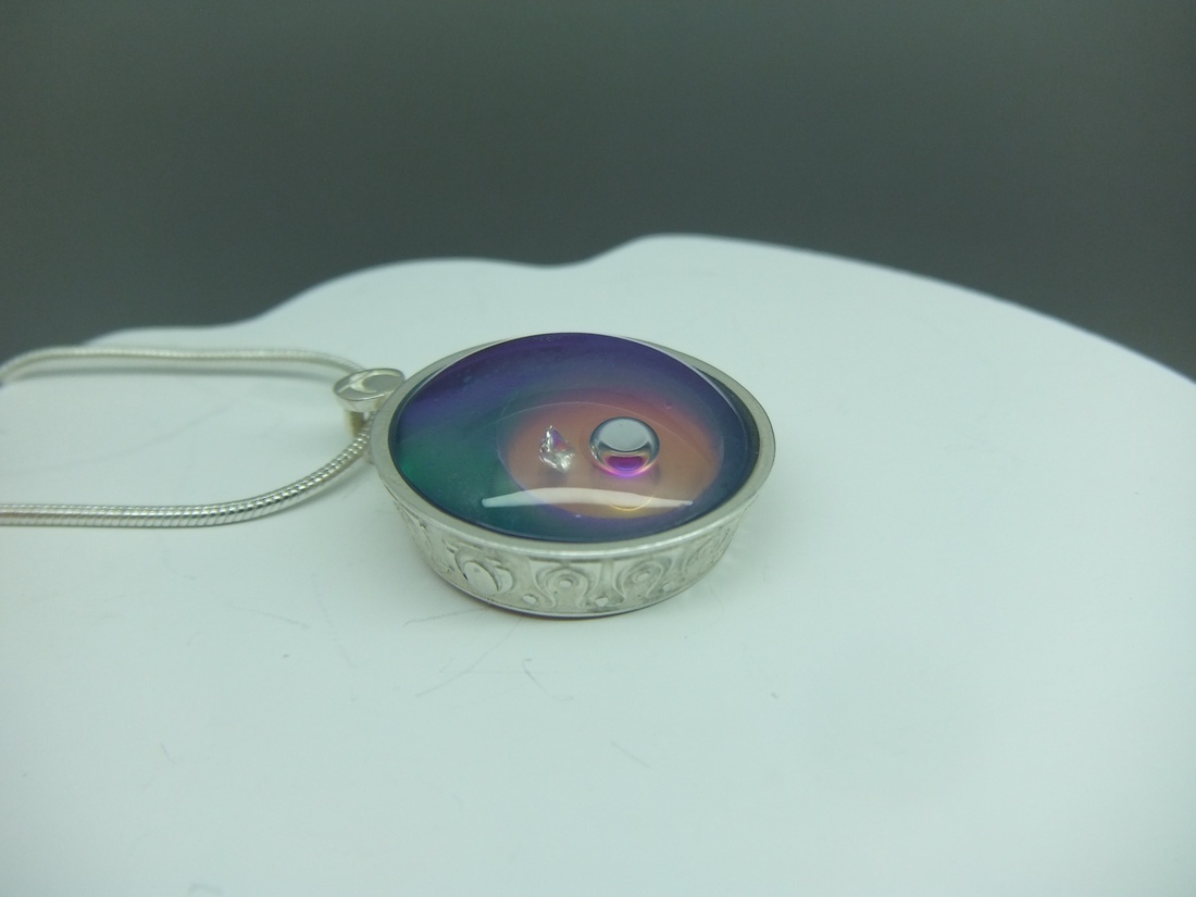 Art Deco  érzés Megcsiszolt fény kollekció gyémánt medál -  - Meska.hu