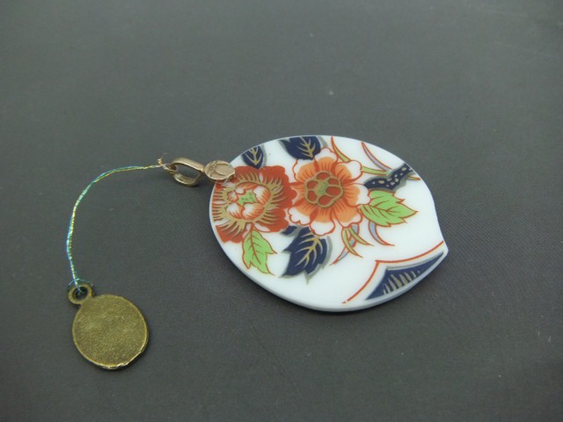 Imari porcelán medál antik tányér új élete -  - Meska.hu