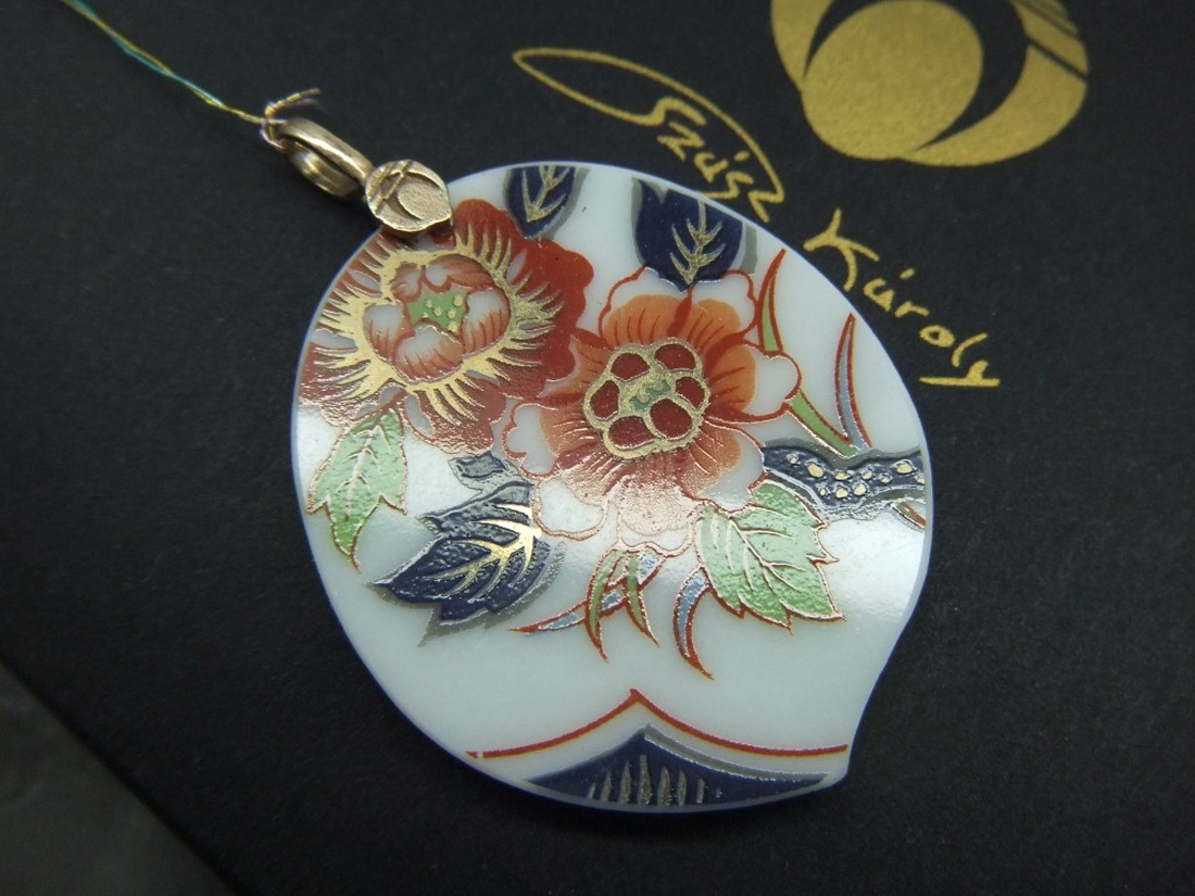 Imari porcelán medál antik tányér új élete -  - Meska.hu