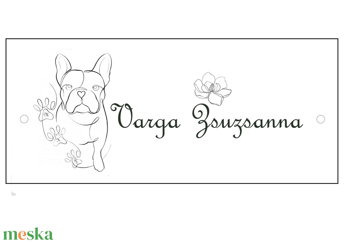 Ovális házszámtábla olívával - otthon & életmód - ház & kert - házszám - Meska.hu