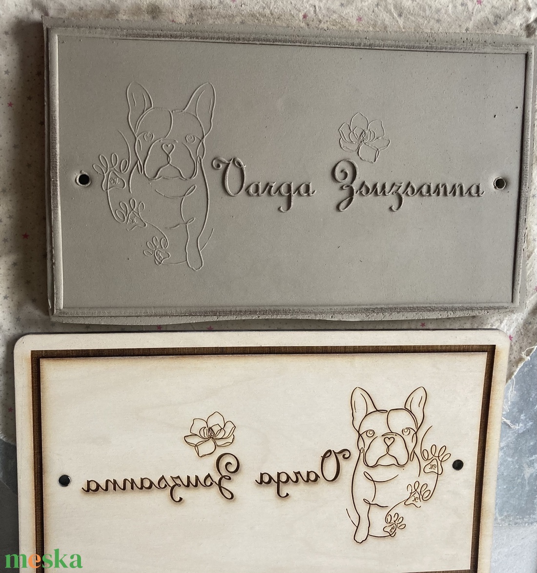 Névtábla (saját névvel, mintával) - otthon & életmód - ház & kert - házszám - Meska.hu