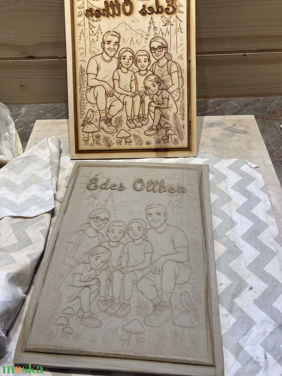 Édes Otthon tábla (saját képből, névvel, háttérrel) - otthon & életmód - ház & kert - házszám - Meska.hu