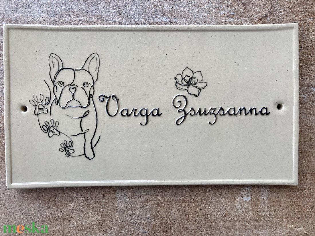 Névtábla (saját névvel, mintával) - otthon & életmód - ház & kert - házszám - Meska.hu