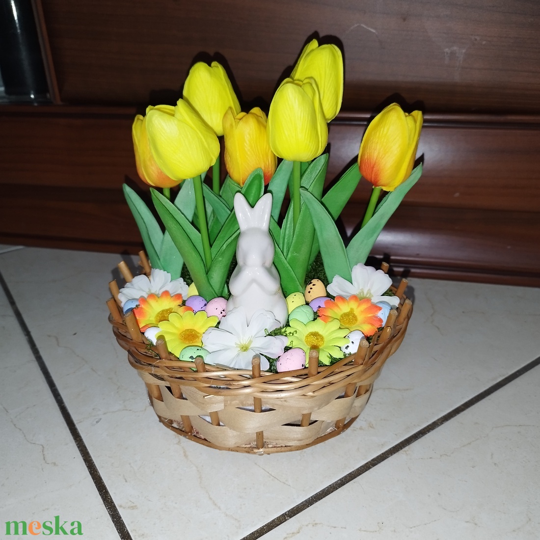 Húsvéti asztali dekoráció  - ünnepi díszek, dekorációk - húsvéti díszek és dekorációk - húsvéti asztaldíszek - Meska.hu