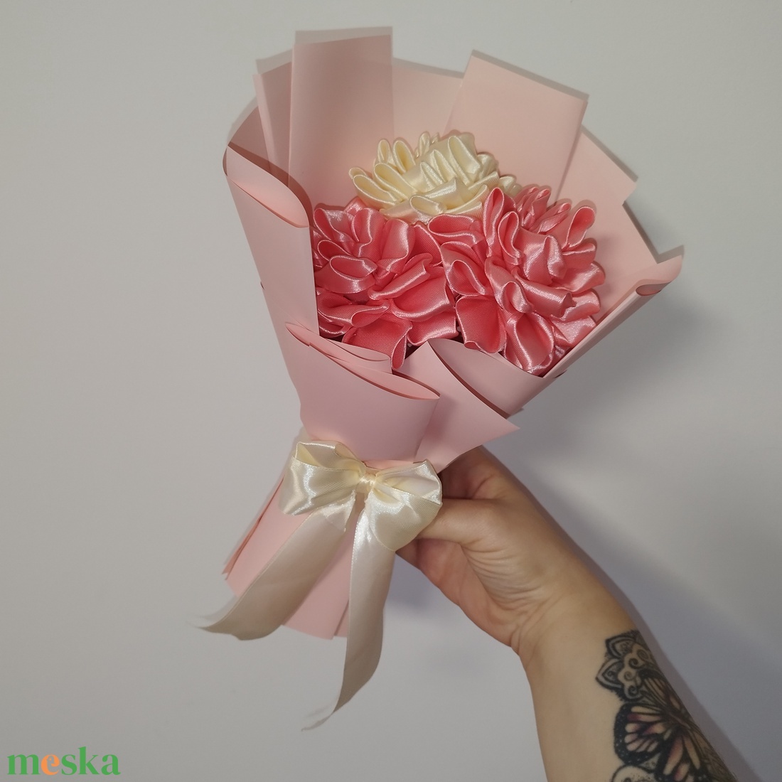 Dália csokor  - otthon & életmód - virágdekoráció - virágok - virágcsokor - Meska.hu